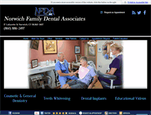 Tablet Screenshot of norwichfamilydentalassociates.com